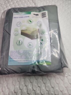 Monsoon Gray Patio Sofa Cover - Heavy-Duty Outdoor Protection